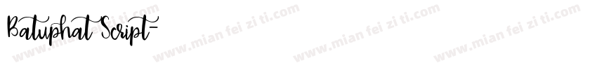 Batuphat Script字体转换